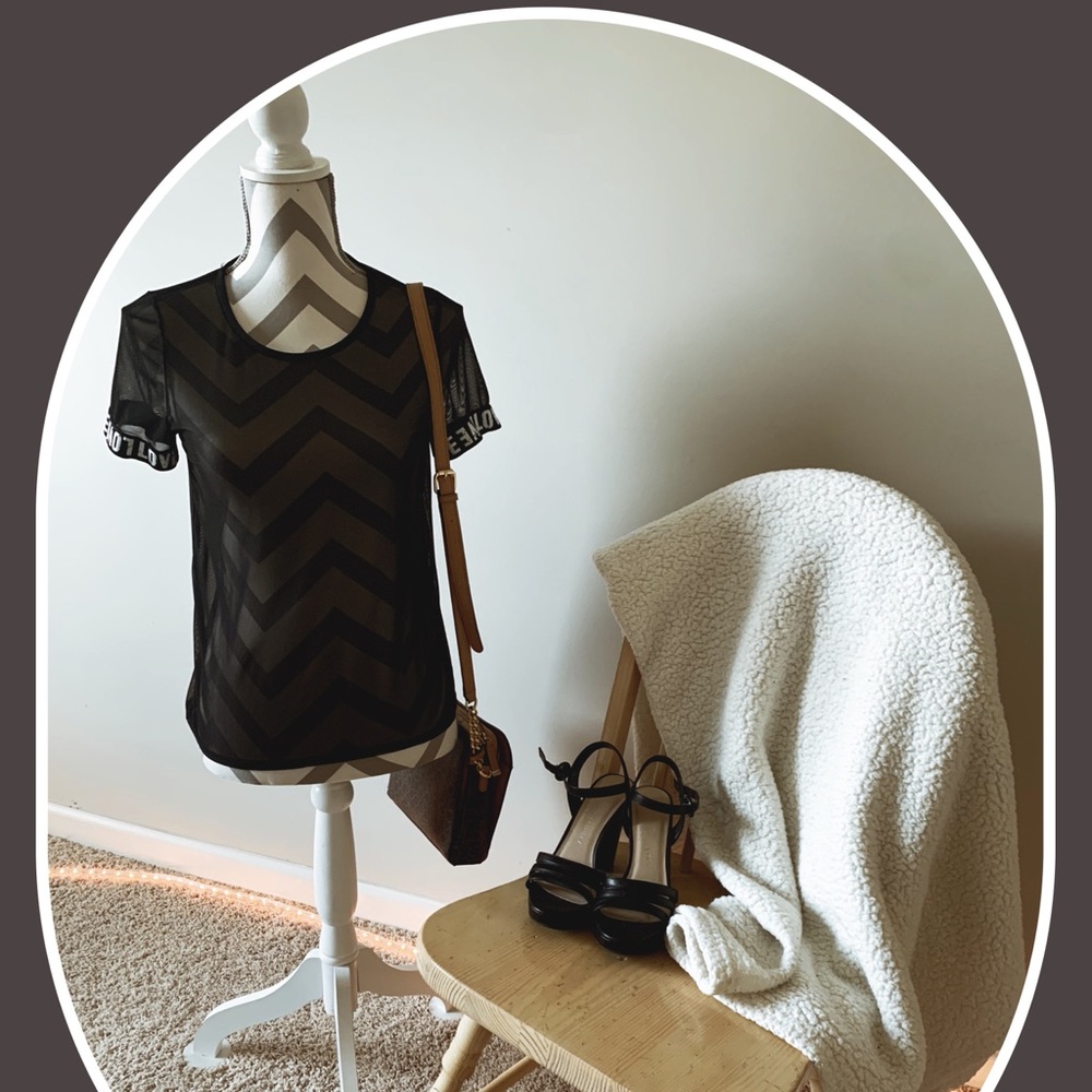Black Mesh shirt